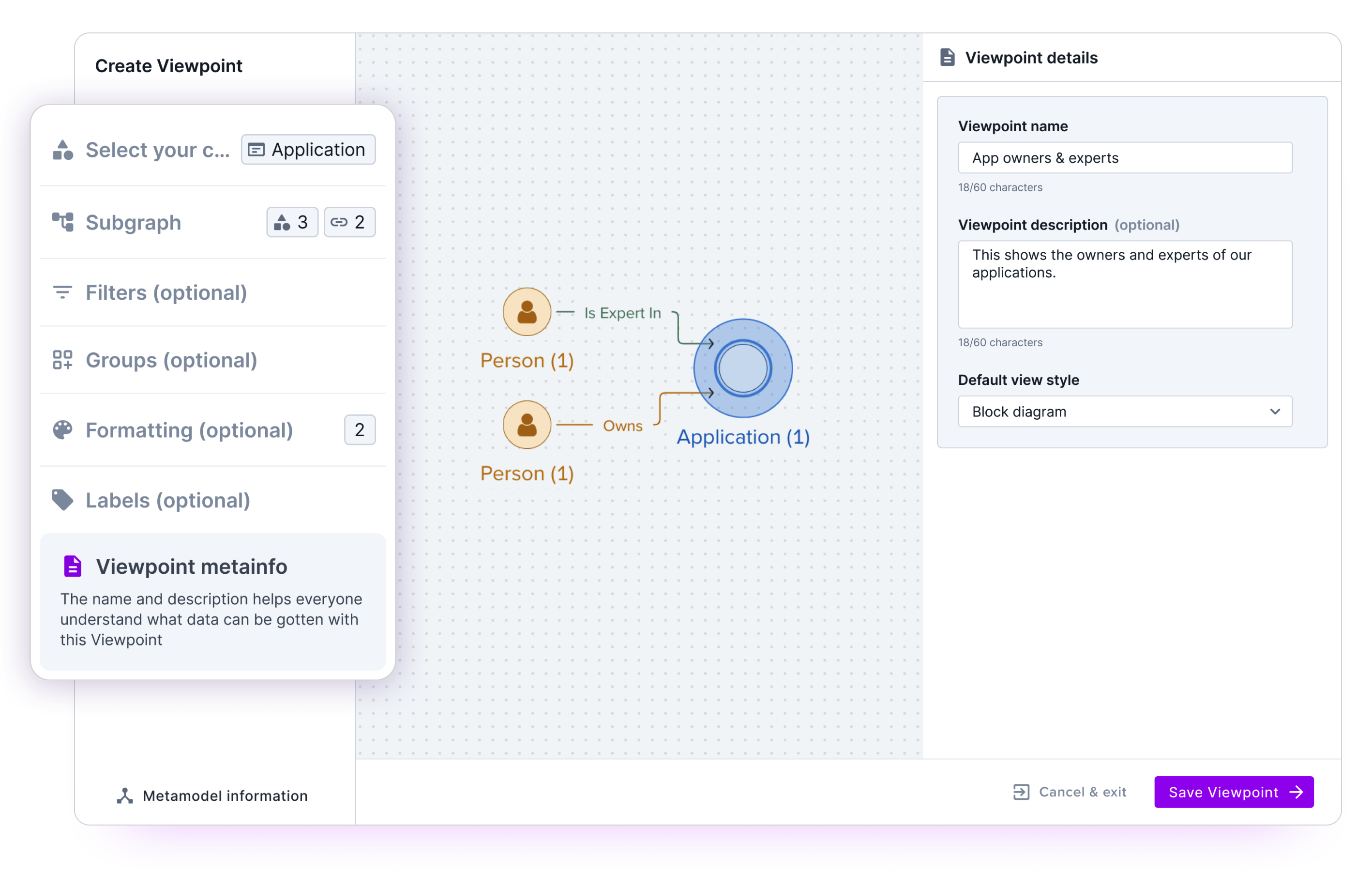 ardoq viewpoint builder