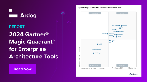 The Independent Choice: Ardoq Named a 4x Leader in the 2024 Gartner® Magic Quadrant™ for Enterprise Architecture Tools